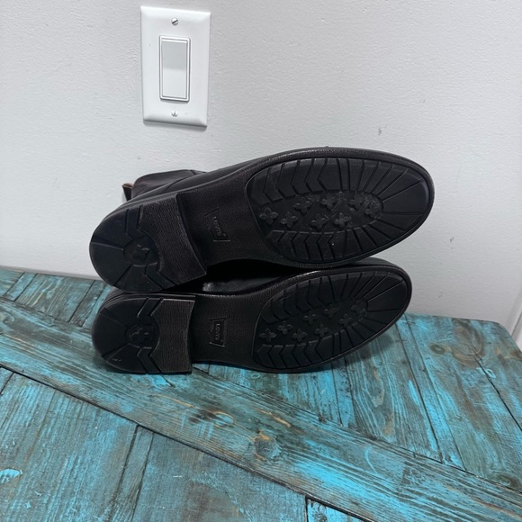 Levi's Emerson Leather Boots Size 13 Brown Leather Lace Up Ankle Boots - Picture 9 of 16